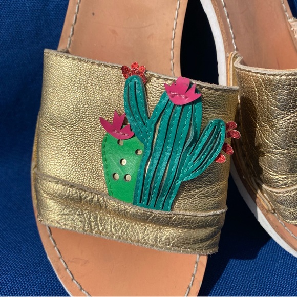 Kate Spade Cactus ๐ต Leather Slides - Picture 9 of 13